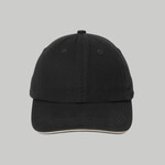 Sandwich Bill Cap with Striped Closure